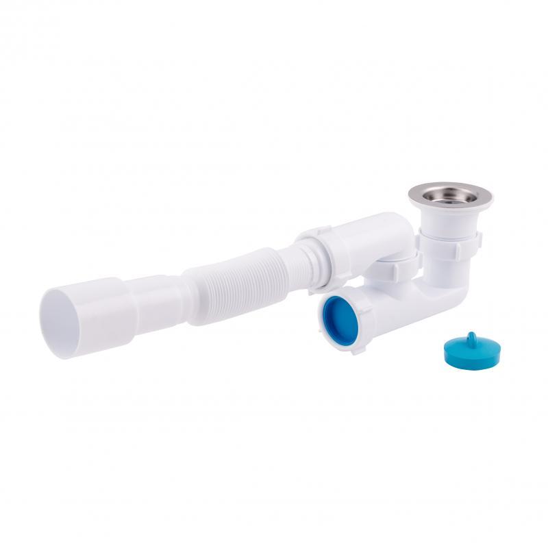 Сифон для душового піддона Lidz (WHI) 60 04 P001 00 з ревізією (вихід 40/50 мм) Сифон для душового піддона Lidz (WHI) 60 04 P001 00 з ревізією (вихід 40/50 мм)