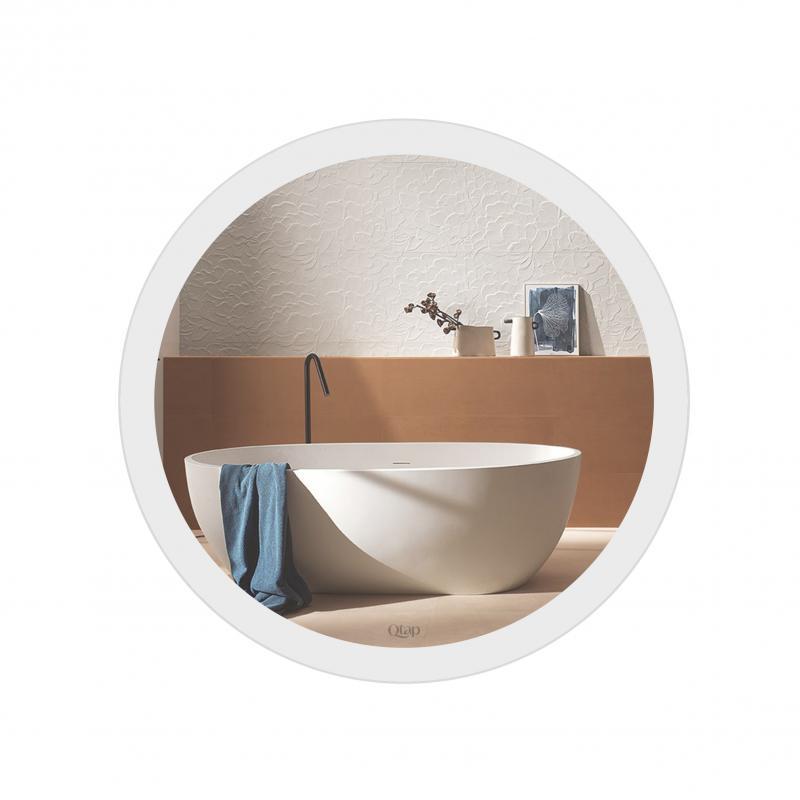 Дзеркало Qtap Virgo R400 з LED-підсвічуванням, QT1878250640W Дзеркало Qtap Virgo R400 з LED-підсвічуванням, QT1878250640W