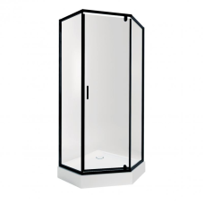 Набір Qtap душова кабіна Scorpio BLA10995-AC6 Clear 2120x900x900 мм + піддон Diamond 309912 90x90x12 см з