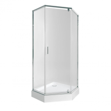 Набір Qtap душова кабіна Scorpio CRM10995-AC6 Clear 2120x900x900 мм + піддон Diamond 309912 90x90x12 см з