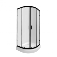 Набір Qtap душова кабіна Taurus BLA1099AC6 Clear 2020x900x900 мм + піддон Robin 309912C 90x90x12 см з сифоном