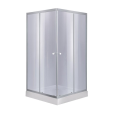 Набір Lidz душова кабіна Wawel SC90x90.SAT.LOW.GR, скло тоноване 4 мм + піддон Mazur