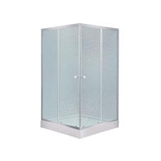 Набір Lidz душова кабіна Wawel SC80x80.SAT.LOW.FR, скло Frost 4 мм + піддон Mazur