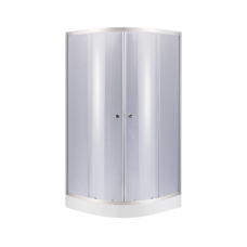 Набір Lidz душова кабіна Latwa SC80x80.SAT.LOW.GR, скло тоноване 4 мм + піддон Kupala