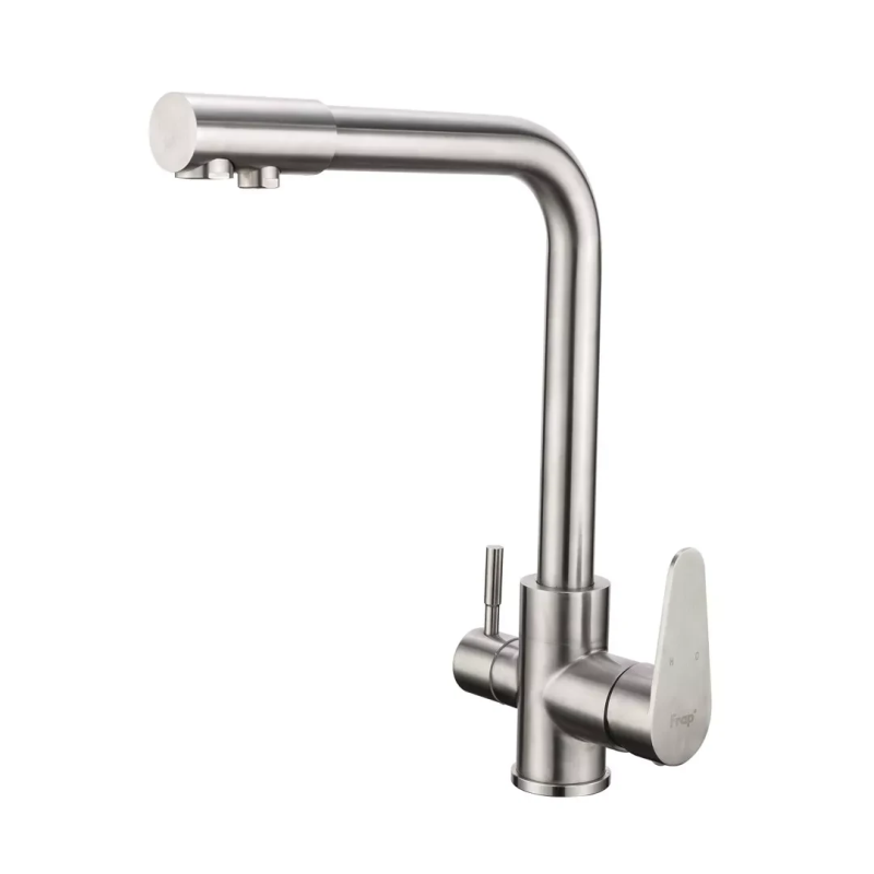 Змішувач для кухні на дві води Frap F4348, сатин Змішувач для кухні на дві води Frap F4348, сатин