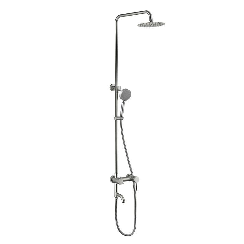 Душова система для кабіни Lidz Aria 1032 на три споживача (з виливом) (k35) LDARI1032NKS43372 Nickel Душова система для кабіни Lidz Aria 1032 на три споживача (з виливом) (k35) LDARI1032NKS43372 Nickel