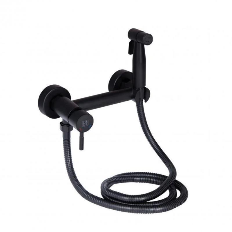 Набір для гігієнічного душу зі змішувачем Lidz Aria 110 округлий LDARI110BLA43394 Black Набір для гігієнічного душу зі змішувачем Lidz Aria 110 округлий LDARI110BLA43394 Black