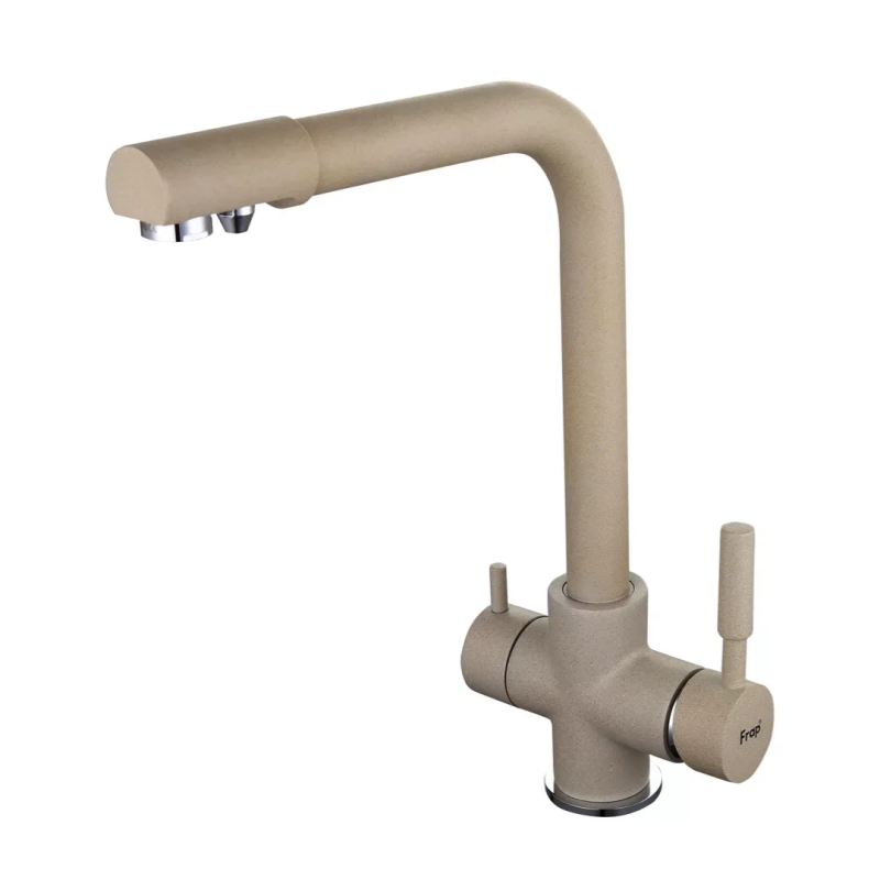 Змішувач для кухні на дві води Frap F4352-20, бежевий Змішувач для кухні на дві води Frap F4352-20, бежевий