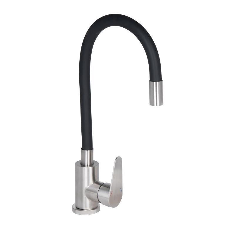 Змішувач для кухні Lidz Vida 015F3 з гнучким виливом (k35) LDVID015F3BLA43358 Black Змішувач для кухні Lidz Vida 015F3 з гнучким виливом (k35) LDVID015F3BLA43358 Black