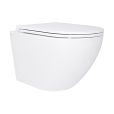Унітаз підвісний Qtap Robin Mew безобідковий з сидінням Soft-close QT1333046EUQW