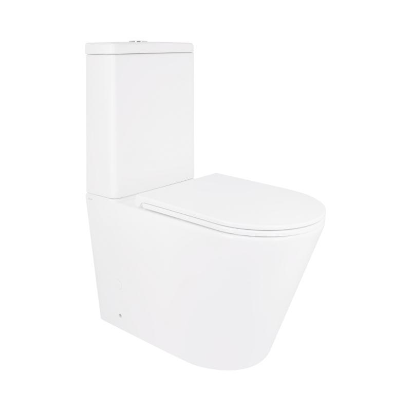Унітаз-компакт Qtap Scorpio безободковий Ultra Quiet з сидінням Soft-close QT14222125AUQW