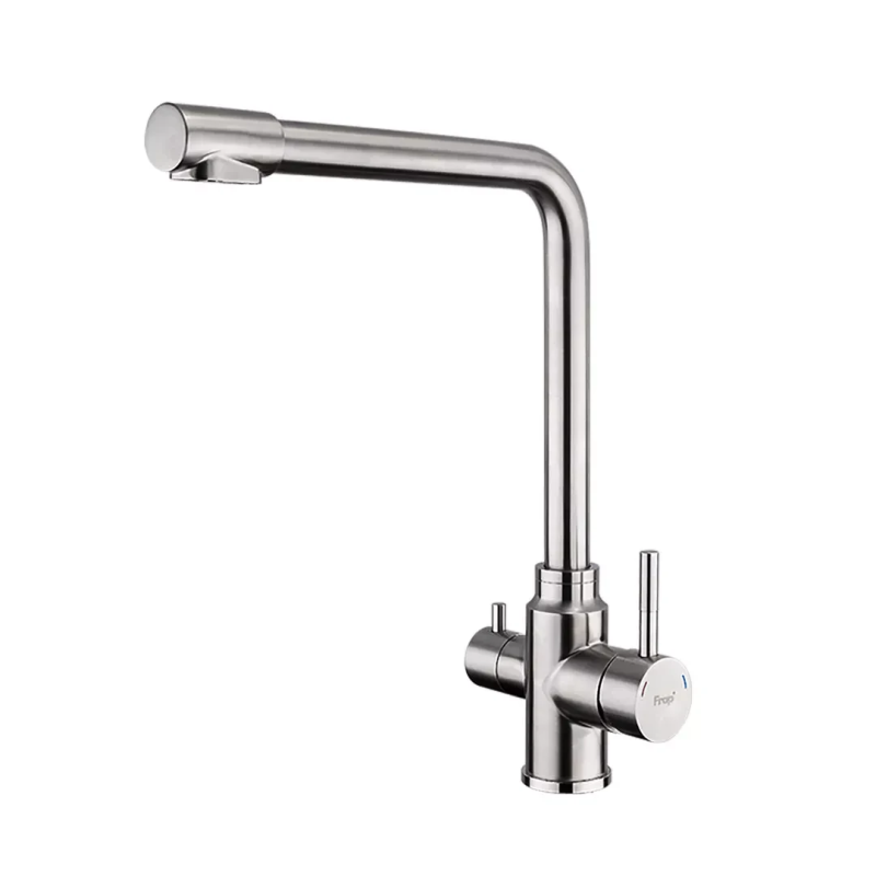 Змішувач для кухні на дві води Frap F43899-1, сатин Змішувач для кухні на дві води Frap F43899-1, сатин