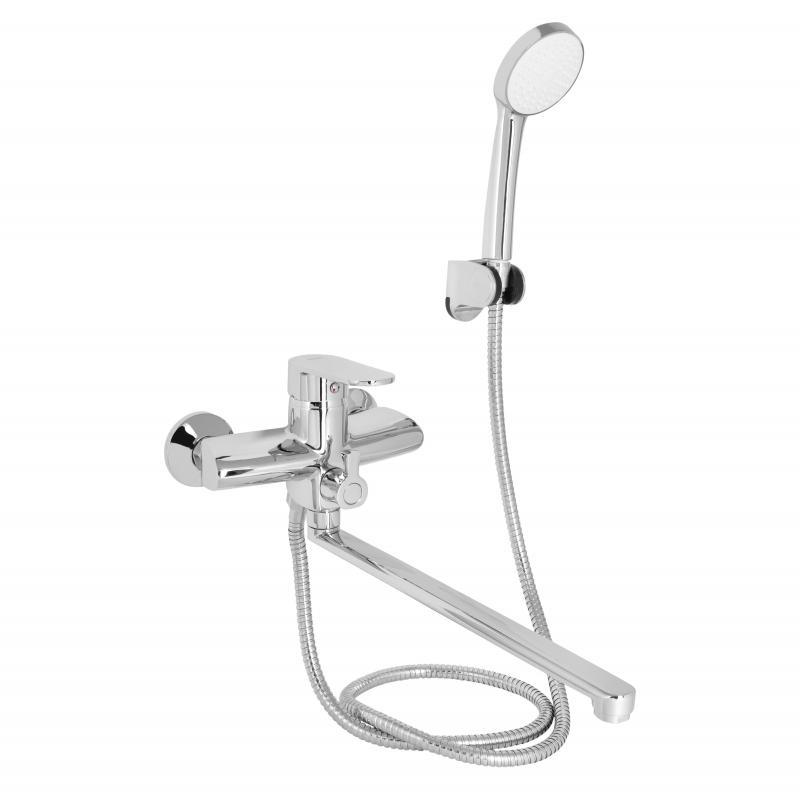 Змішувач для ванни Lidz Tani 005 з поворотним виливом (з душовим гарнітуром) (k40) LDTAN005CRM44962 Chrome Змішувач для ванни Lidz Tani 005 з поворотним виливом (з душовим гарнітуром) (k40) LDTAN005CRM44962 Chrome