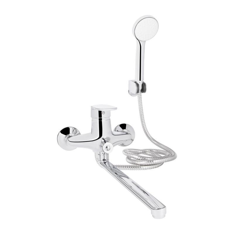 Змішувач для ванни Lidz Tani 0052 з поворотним виливом (з душовим гарнітуром) (k40) LDTAN0052CRM44960 Chrome Змішувач для ванни Lidz Tani 0052 з поворотним виливом (з душовим гарнітуром) (k40) LDTAN0052CRM44960 Chrome