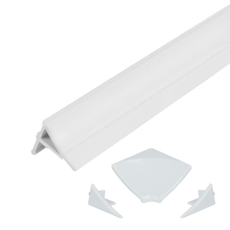 Набір декоративні планки для піддону та ванни (2x1м) + з“єднання + 2 ковпачки Qtap WCS031