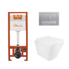 Готове рішення Qtap для ванної кімнати: підвісний унітаз Tern Ultra Quiet + комплект інсталяції Nest 4 в 1