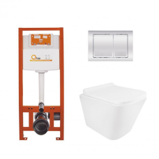 Готове рішення Qtap для ванної кімнати: підвісний унітаз Tern Ultra Quiet + комплект інсталяції Nest 4 в 1