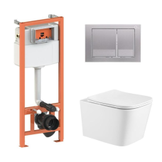 Готове рішення Qtap для ванної кімнати: підвісний унітаз Crow Ultra Quiet + комплект інсталяції Nest 4 в 1