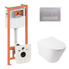 Готове рішення Qtap для ванної кімнати: підвісний унітаз Swan Ultra Quiet + комплект інсталяції Nest 4 в 1