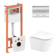 Готове рішення Qtap для ванної кімнати: підвісний унітаз Scorpio Ultra Quiet + комплект інсталяції Nest 4 в 1