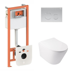 Готове рішення Qtap для ванної кімнати: підвісний унітаз Swan Ultra Quiet + комплект інсталяції Nest 4 в 1