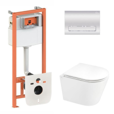 Готове рішення Qtap для ванної кімнати: підвісний унітаз Scorpio Ultra Quiet + комплект інсталяції Nest 4 в 1