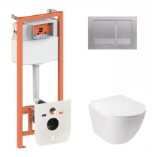 Готове рішення Qtap для ванної кімнати: підвісний унітаз Jay Ultra Quiet + комплект інсталяції Nest 4 в 1
