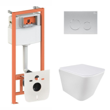 Готове рішення Qtap для ванної кімнати: підвісний унітаз Tern Ultra Quiet + комплект інсталяції Nest 4 в 1