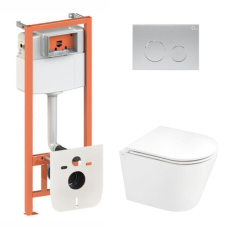 Готове рішення Qtap для ванної кімнати: підвісний унітаз Scorpio Ultra Quiet + комплект інсталяції Nest 4 в 1