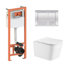Готове рішення Qtap для ванної кімнати: підвісний унітаз Crow Ultra Quiet + комплект інсталяції Nest 4 в 1