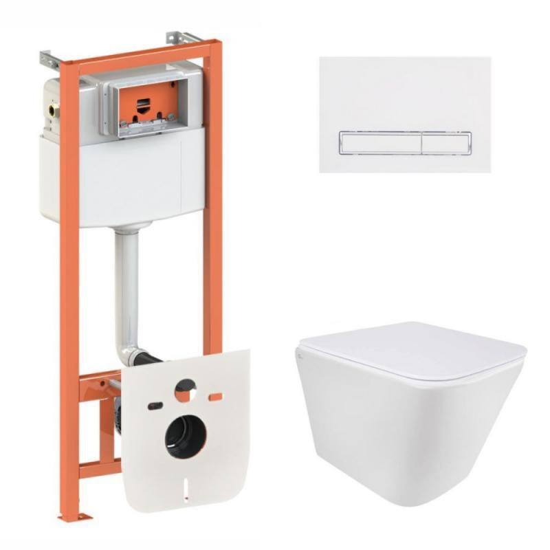 Готове рішення Qtap для ванної кімнати: підвісний унітаз Tern Ultra Quiet + комплект інсталяції Nest 4 в 1