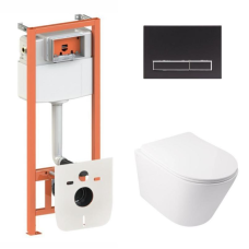 Готове рішення Qtap для ванної кімнати: підвісний унітаз Swan Ultra Quiet + комплект інсталяції Nest 4 в 1
