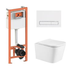 Готове рішення Qtap для ванної кімнати: підвісний унітаз Crow Ultra Quiet + комплект інсталяції Nest 4 в 1