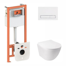 Готове рішення Qtap для ванної кімнати: підвісний унітаз Jay Ultra Quiet + комплект інсталяції Nest 4 в 1