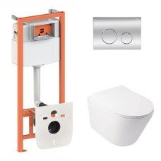 Готове рішення Qtap для ванної кімнати: підвісний унітаз Swan Ultra Quiet + комплект інсталяції Nest 4 в 1