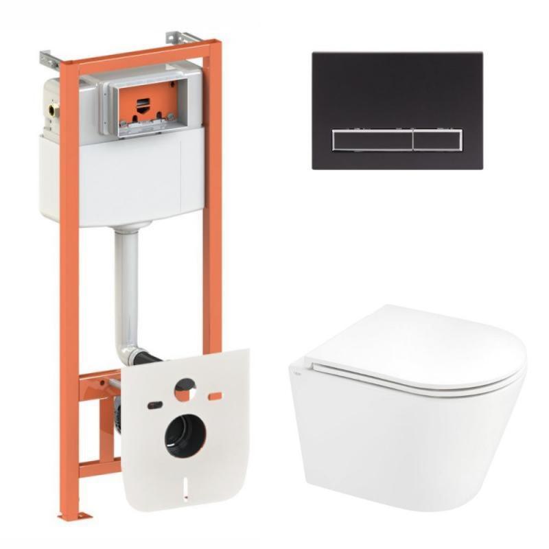 Готове рішення Qtap для ванної кімнати: підвісний унітаз Scorpio Ultra Quiet + комплект інсталяції Nest 4 в 1