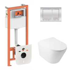 Готове рішення Qtap для ванної кімнати: підвісний унітаз Swan Ultra Quiet + комплект інсталяції Nest 4 в 1