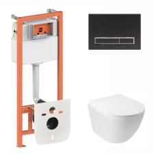 Готове рішення Qtap для ванної кімнати: підвісний унітаз Jay Ultra Quiet + комплект інсталяції Nest 4 в 1