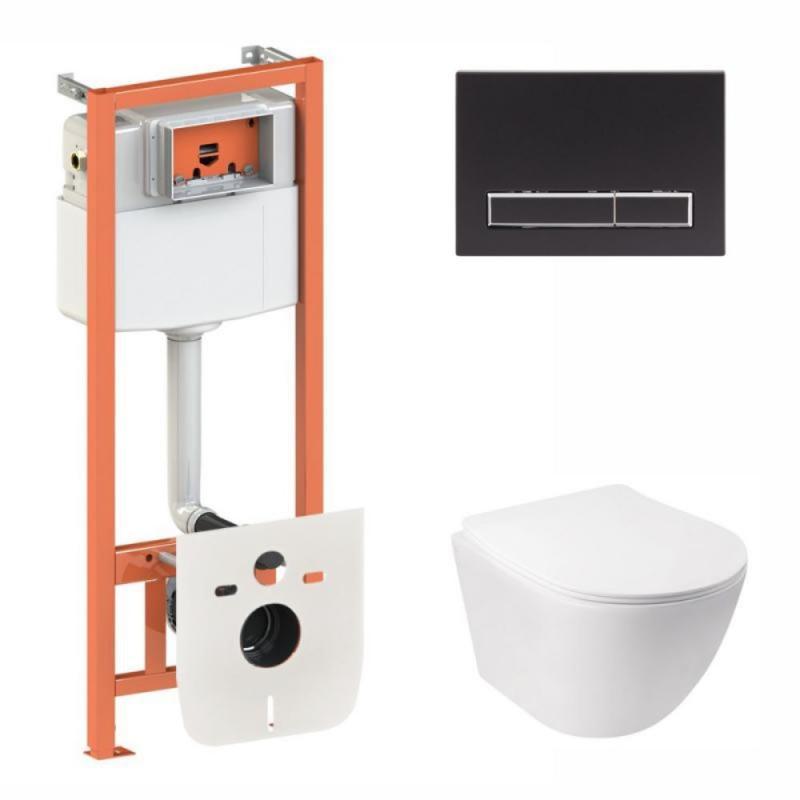 Готове рішення Qtap для ванної кімнати: підвісний унітаз Jay Ultra Quiet + комплект інсталяції Nest 4 в 1