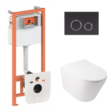 Готове рішення Qtap для ванної кімнати: підвісний унітаз Swan Ultra Quiet + комплект інсталяції Nest 4 в 1