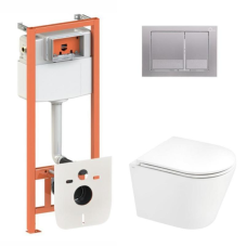 Готове рішення Qtap для ванної кімнати: підвісний унітаз Scorpio Ultra Quiet + комплект інсталяції Nest 4 в 1