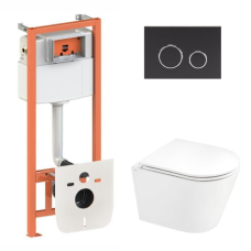 Готове рішення Qtap для ванної кімнати: підвісний унітаз Scorpio Ultra Quiet + комплект інсталяції Nest 4 в 1