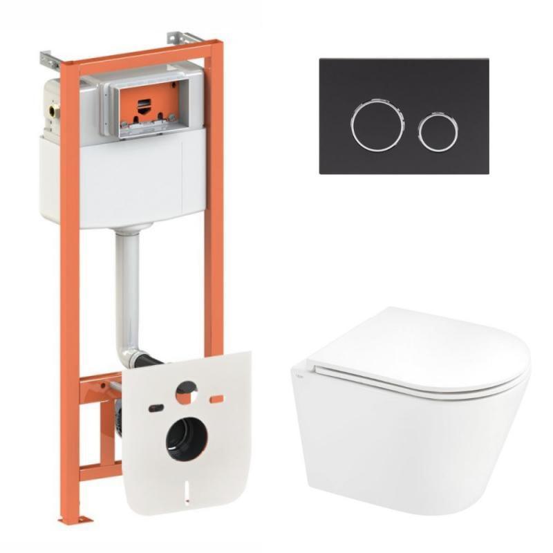 Готове рішення Qtap для ванної кімнати: підвісний унітаз Scorpio Ultra Quiet + комплект інсталяції Nest 4 в 1