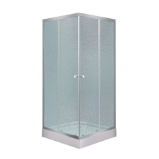 Душова кабіна Lidz Wawel SC90x90.SAT.LOW.FR, скло Frost 4 мм + Lidz Душовий піддон KAPIELKA ST90x90х14