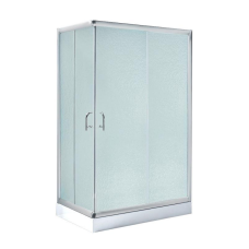 Душова кабіна Lidz Wawel SC100x80.SAT.LOW.FR, скло Frost 5 мм + Lidz Душовий піддон KAPIELKA ST100x80х14