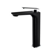 Змішувач для умивальника Frap F1057-2 високий, чорний/хром