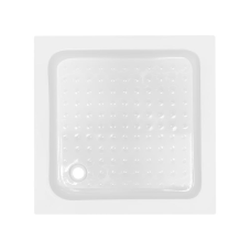 Душовий піддон KAPIELKA ST80x80х14 низький, квадратний, діаметр зливу 52 мм Lidz