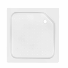 Душовий піддон KAPIELKA ST90x90х14 низький, квадратний, діаметр зливу 52 мм Lidz