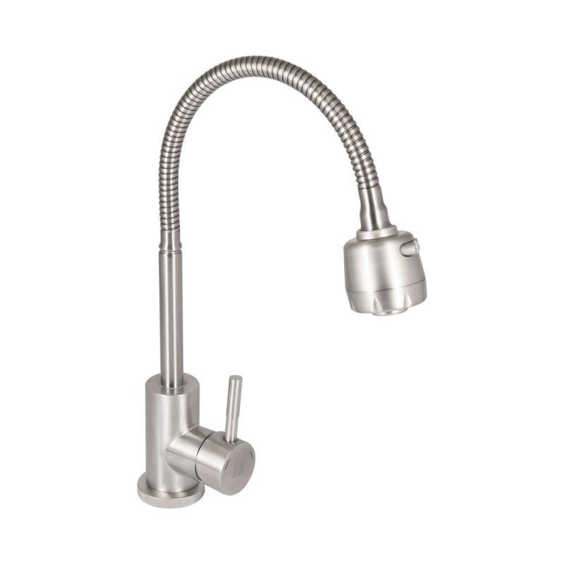 Змішувач для кухні Lidz Aria 015F41 з гнучким виливом (k35) LDARI015F41NKS45306 Nickel Змішувач для кухні Lidz Aria 015F41 з гнучким виливом (k35) LDARI015F41NKS45306 Nickel