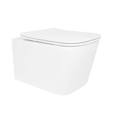 Унітаз підвісний Qtap Crow безобідковий з сідінням Soft-close QT05335171W